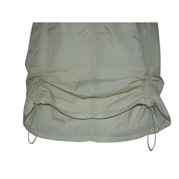 No Comment Skirt Junior Size Large Beige Cargo Midi toggle drawstring nylon - Picture 4 of 14